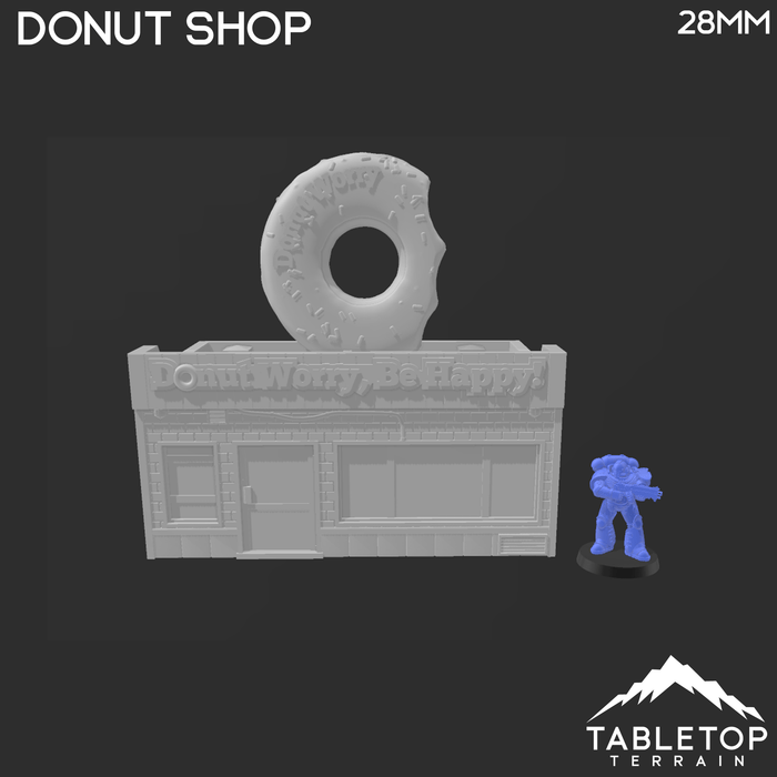 Tabletop Terrain Building Donut Shop - Marvel Crisis Protocol Building Tabletop Terrain