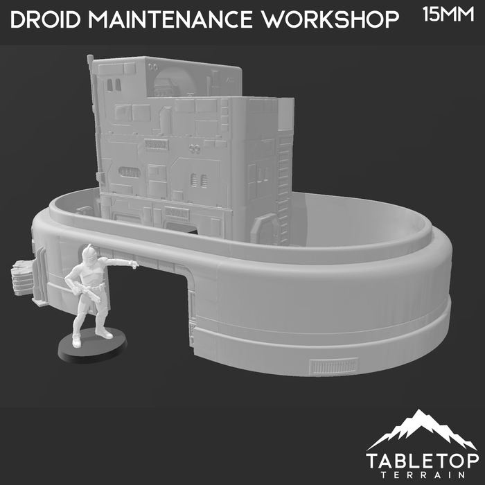 Tabletop Terrain Building Droid Maintenance Workshop - Star Wars Legion Building Tabletop Terrain