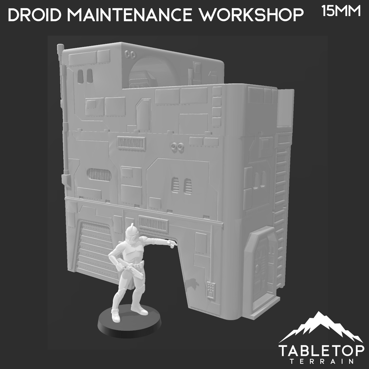 Tabletop Terrain Building Droid Maintenance Workshop - Star Wars Legion Building