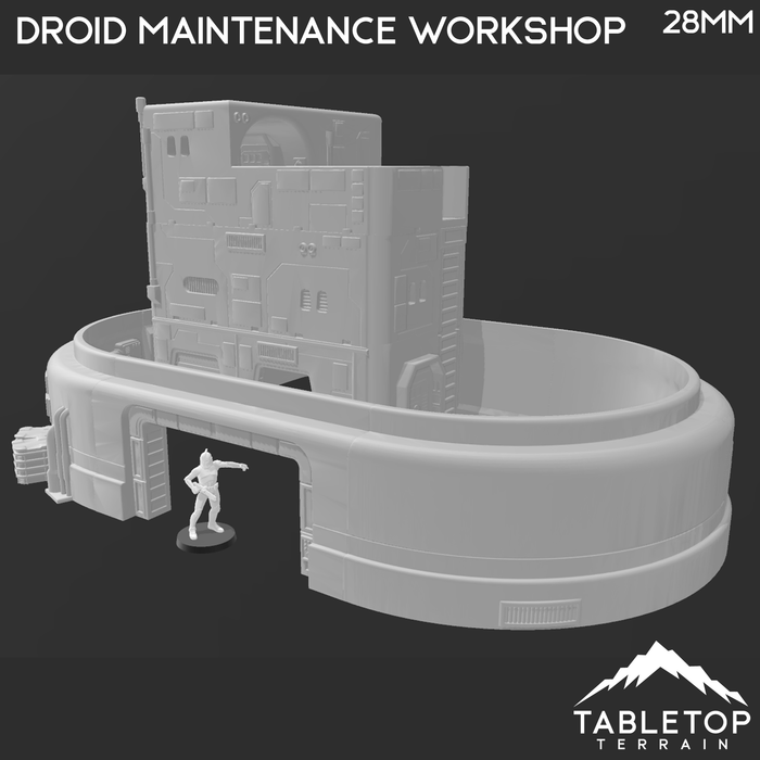 Tabletop Terrain Building Droid Maintenance Workshop - Star Wars Legion Building Tabletop Terrain