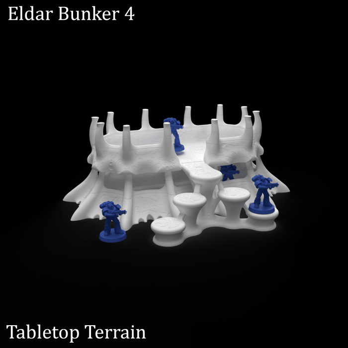 Tabletop Terrain Building Eldar Bunkers - 40k Eldar Terrain