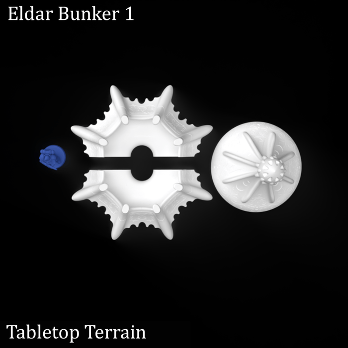 Tabletop Terrain Building Eldar Bunkers - 40k Eldar Terrain