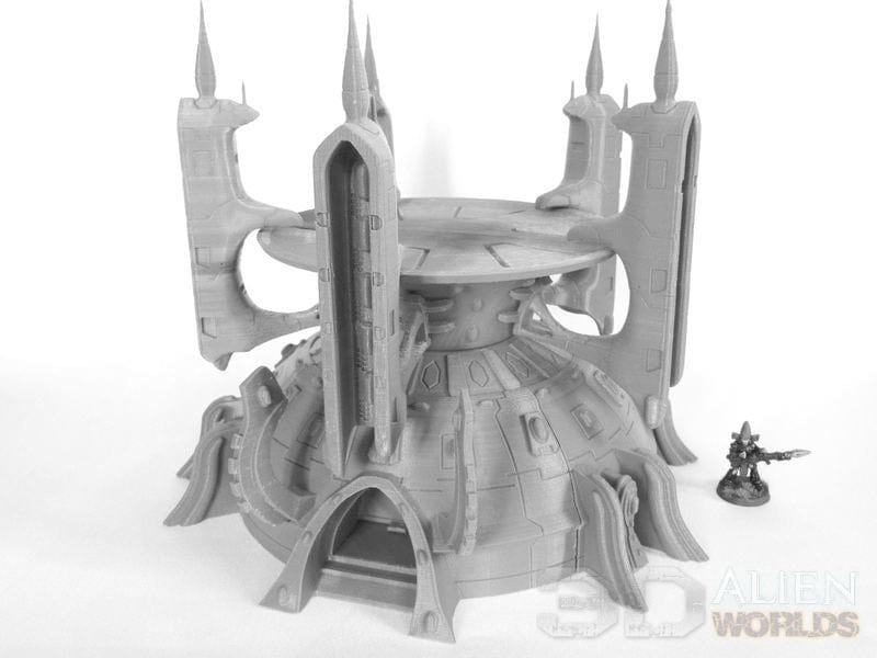 Tabletop Terrain Building Eldar Exodite Hut - 40k Eldar Terrain