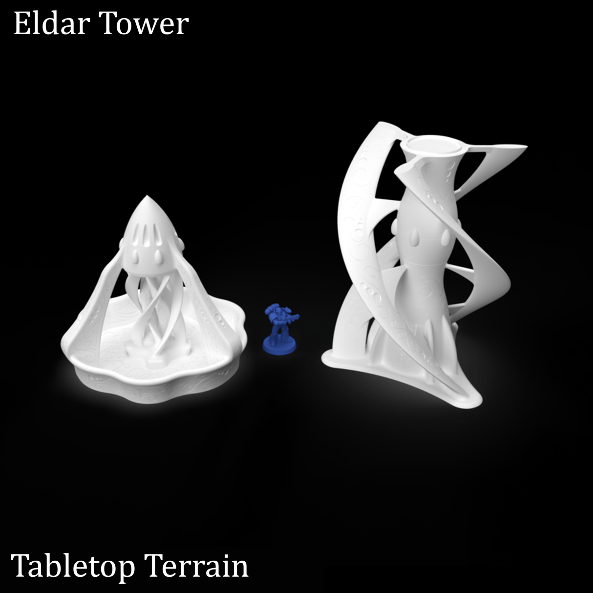 Tabletop Terrain Building Eldar Tower - 40k Eldar Terrain