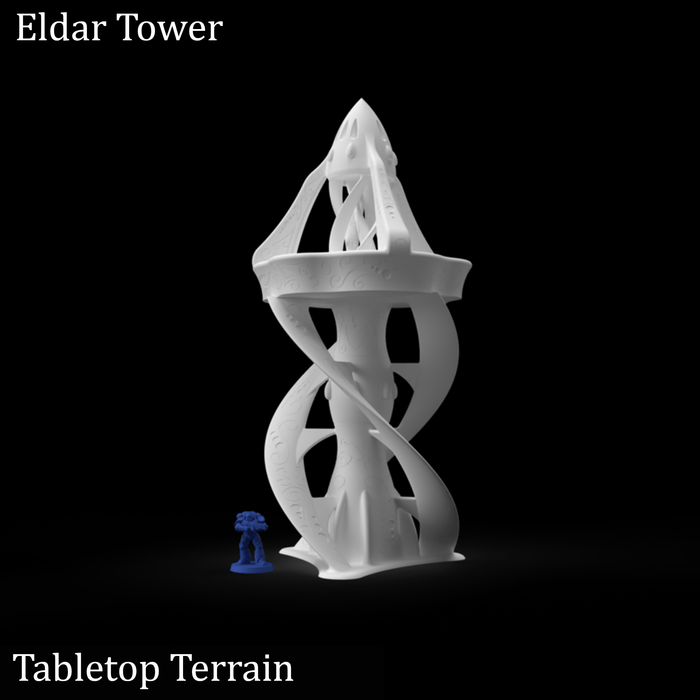 Tabletop Terrain Building Eldar Tower - 40k Eldar Terrain
