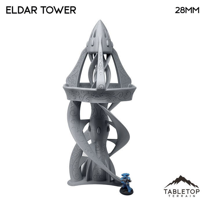 Tabletop Terrain Building Eldar Tower - 40k Eldar Terrain