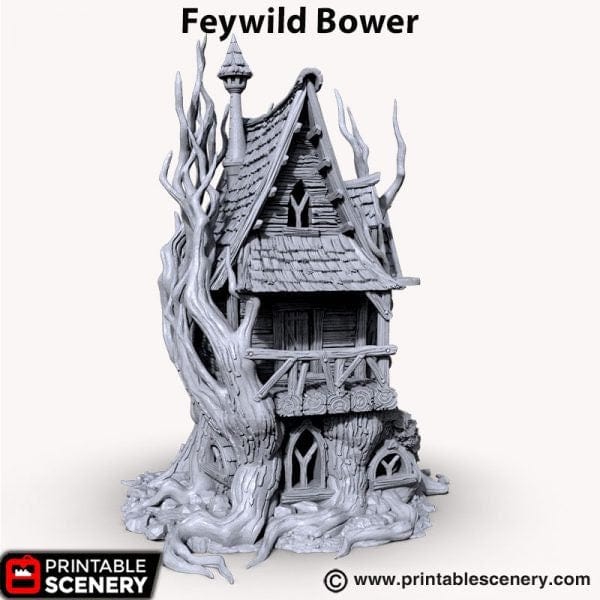 Tabletop Terrain Building Feywild Bower - Ruined Fantasy Building