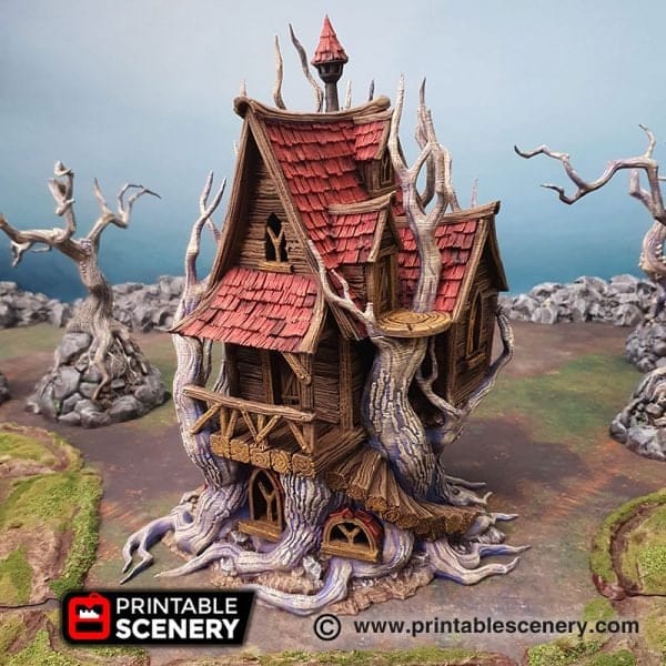 Tabletop Terrain Building Feywild Bower - Ruined Fantasy Building