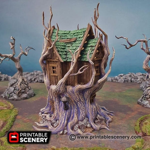 Tabletop Terrain Building Feywild Cottage - Ruined Fantasy Building