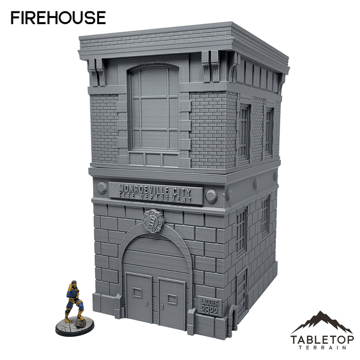 Tabletop Terrain Building Firehouse - Marvel Crisis Protocol Building Tabletop Terrain