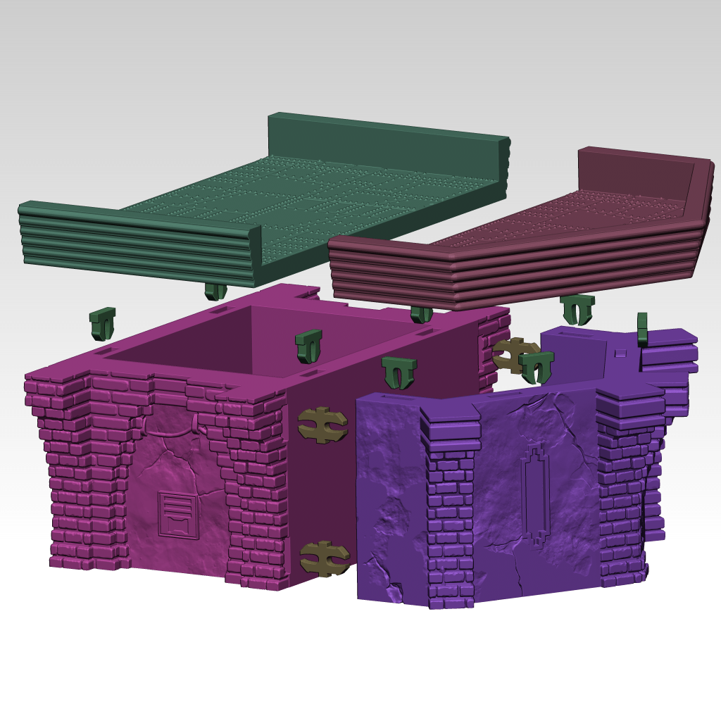 Tabletop Terrain Building Food Stalls - Ord Ferrum