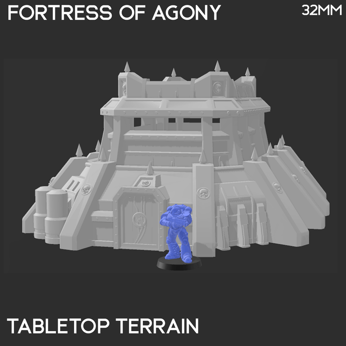 Tabletop Terrain Building Fortress of Agony - 40k Terrain