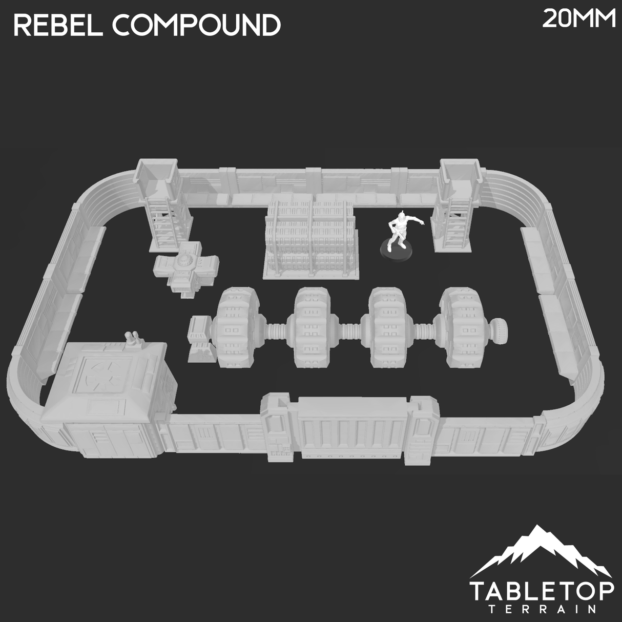 Tabletop Terrain Building Freedom Fighter's (Rebel) Compound - Star Wars Legion Terrain