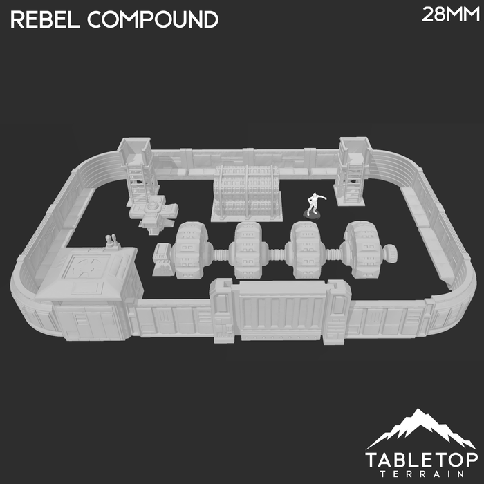 Tabletop Terrain Building Freedom Fighter's (Rebel) Compound - Star Wars Legion Terrain