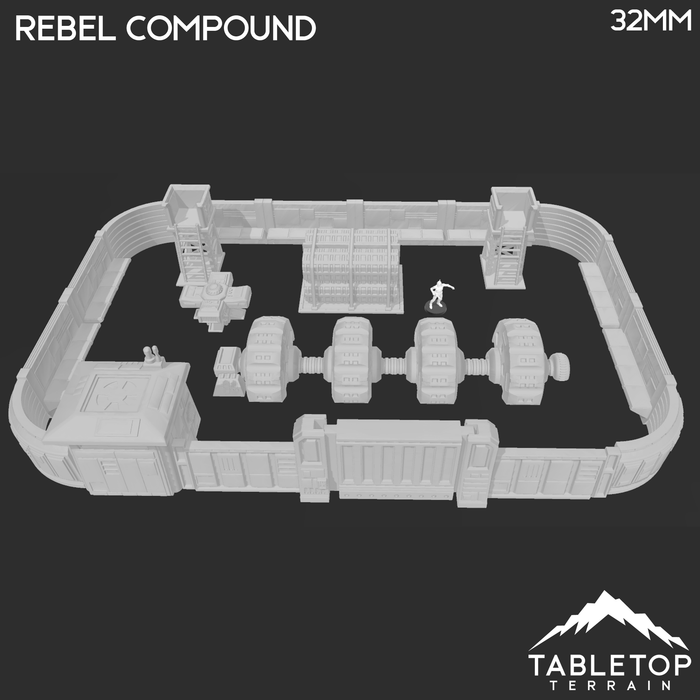 Tabletop Terrain Building Freedom Fighter's (Rebel) Compound - Star Wars Legion Terrain