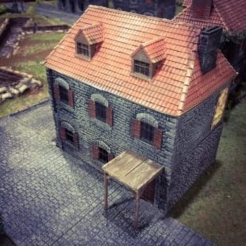 Tabletop Terrain Building French Farmhouse - WWII Building