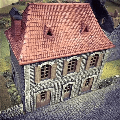 Tabletop Terrain Building French House Shop - WWII Building Tabletop Terrain