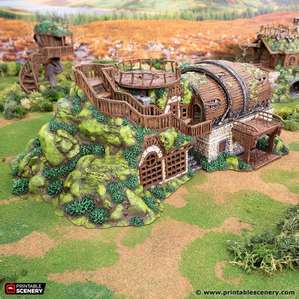 Tabletop Terrain Building Gaffer's Guild Workshop- Rise of the Halflings - Fantasy Building