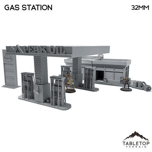 Tabletop Terrain Building Gas Station - Marvel Crisis Protocol Building