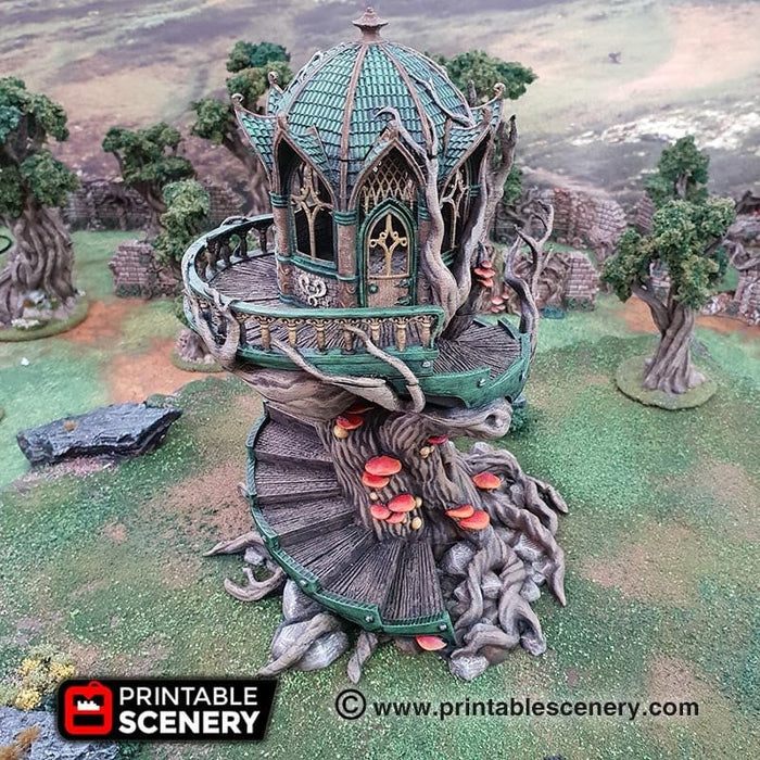 Tabletop Terrain Building Gloomwood Eyrie - Elven Fantasy Building