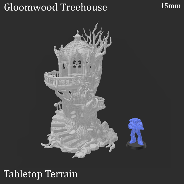 Tabletop Terrain Building Gloomwood Treehouse - Elven Fantasy Building