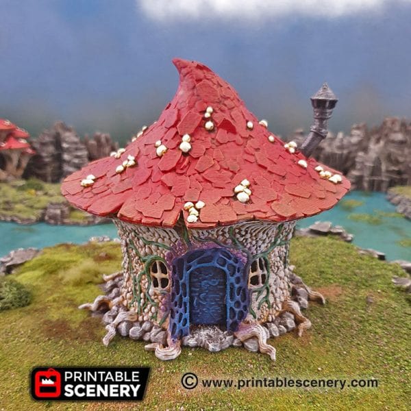 Tabletop Terrain Building Goblin Mushroom Hovel - Fantasy Building