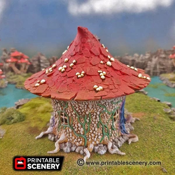 Tabletop Terrain Building Goblin Mushroom Hovel - Fantasy Building Tabletop Terrain
