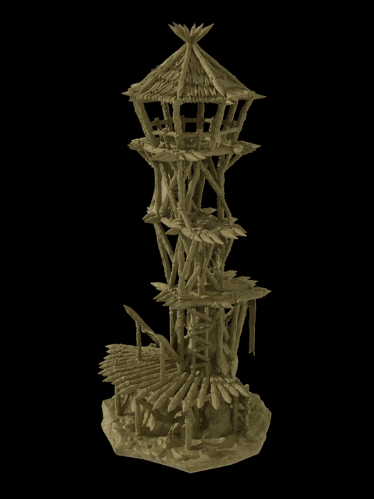 Tabletop Terrain Building Goblin Watchtower