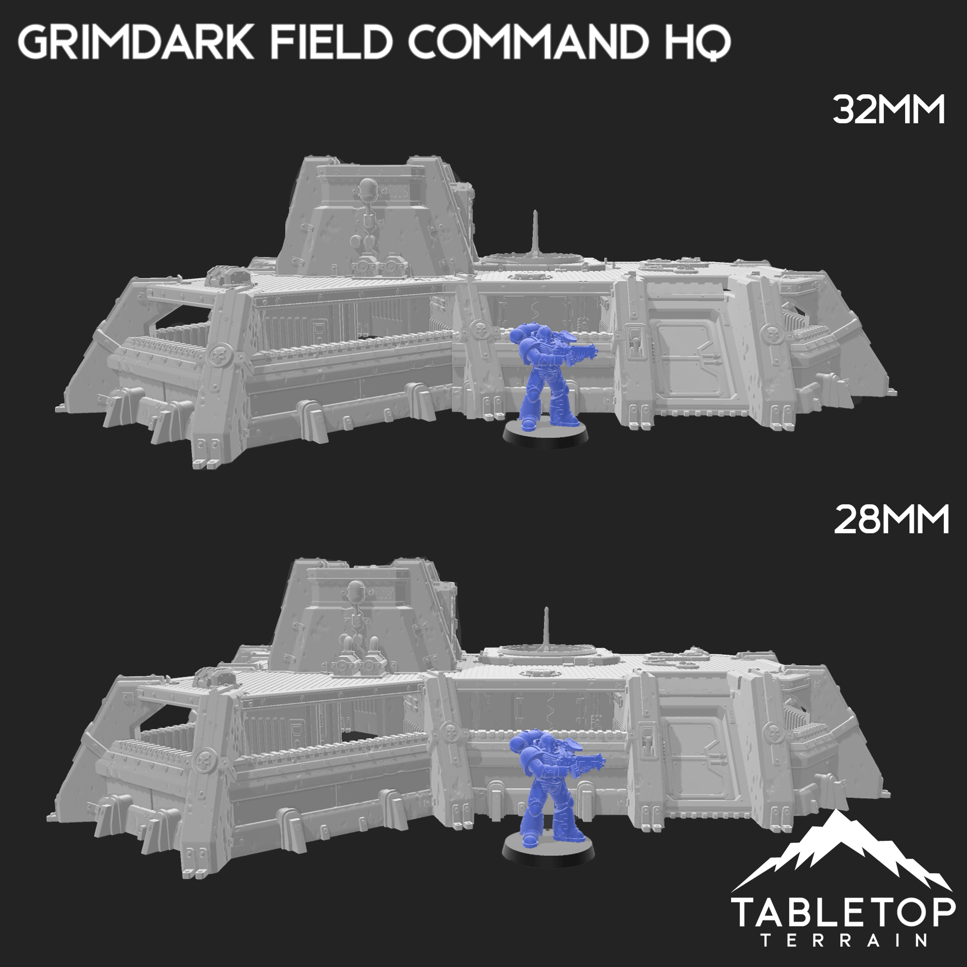 Grimdark Field Command HQ — Tabletop Terrain