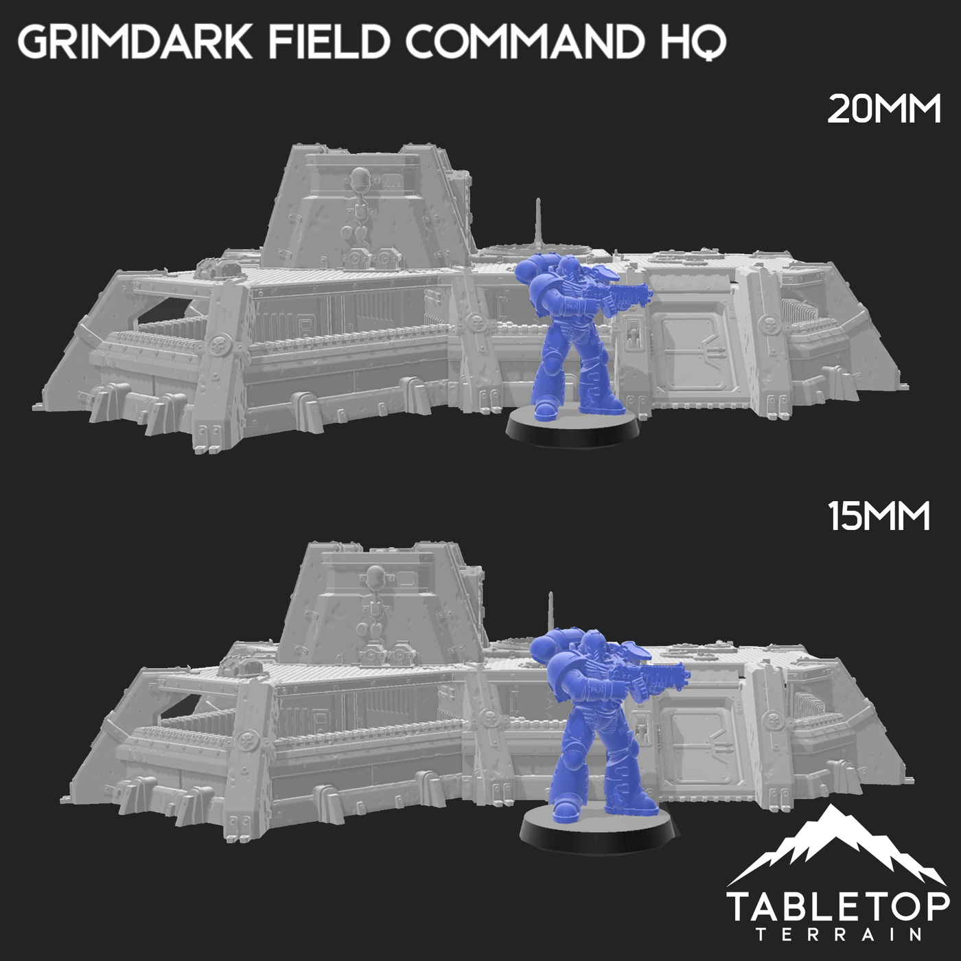 Grimdark Field Command HQ — Tabletop Terrain