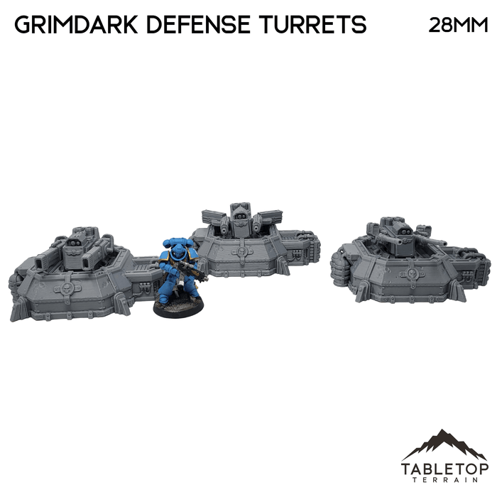Tabletop Terrain Building Grimdark Perimeter Defense Turrets