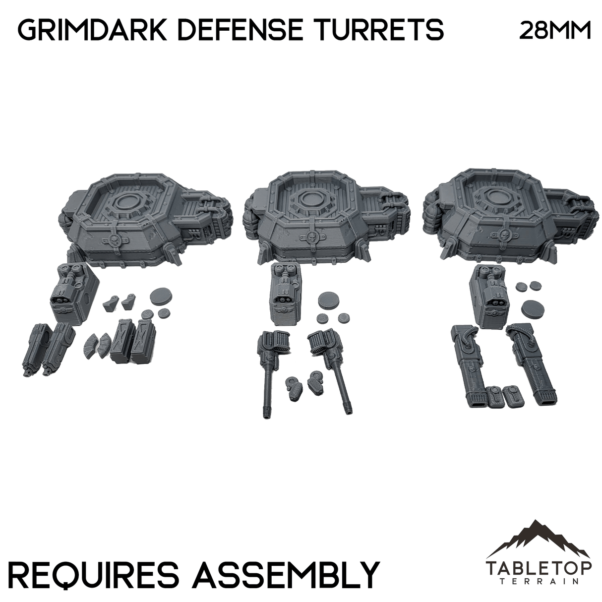 Tabletop Terrain Building Grimdark Perimeter Defense Turrets