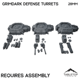 Tabletop Terrain Building Grimdark Perimeter Defense Turrets