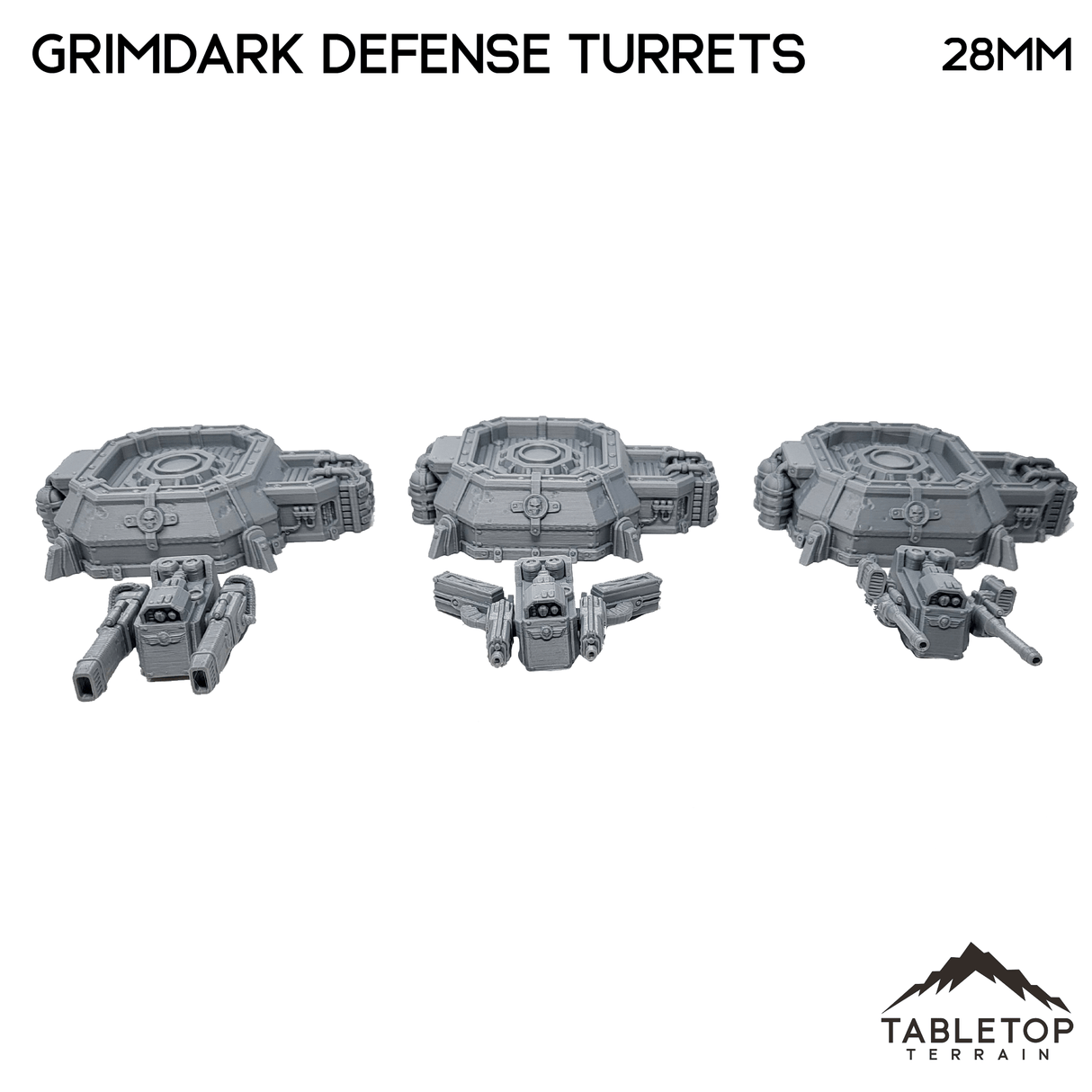 Tabletop Terrain Building Grimdark Perimeter Defense Turrets