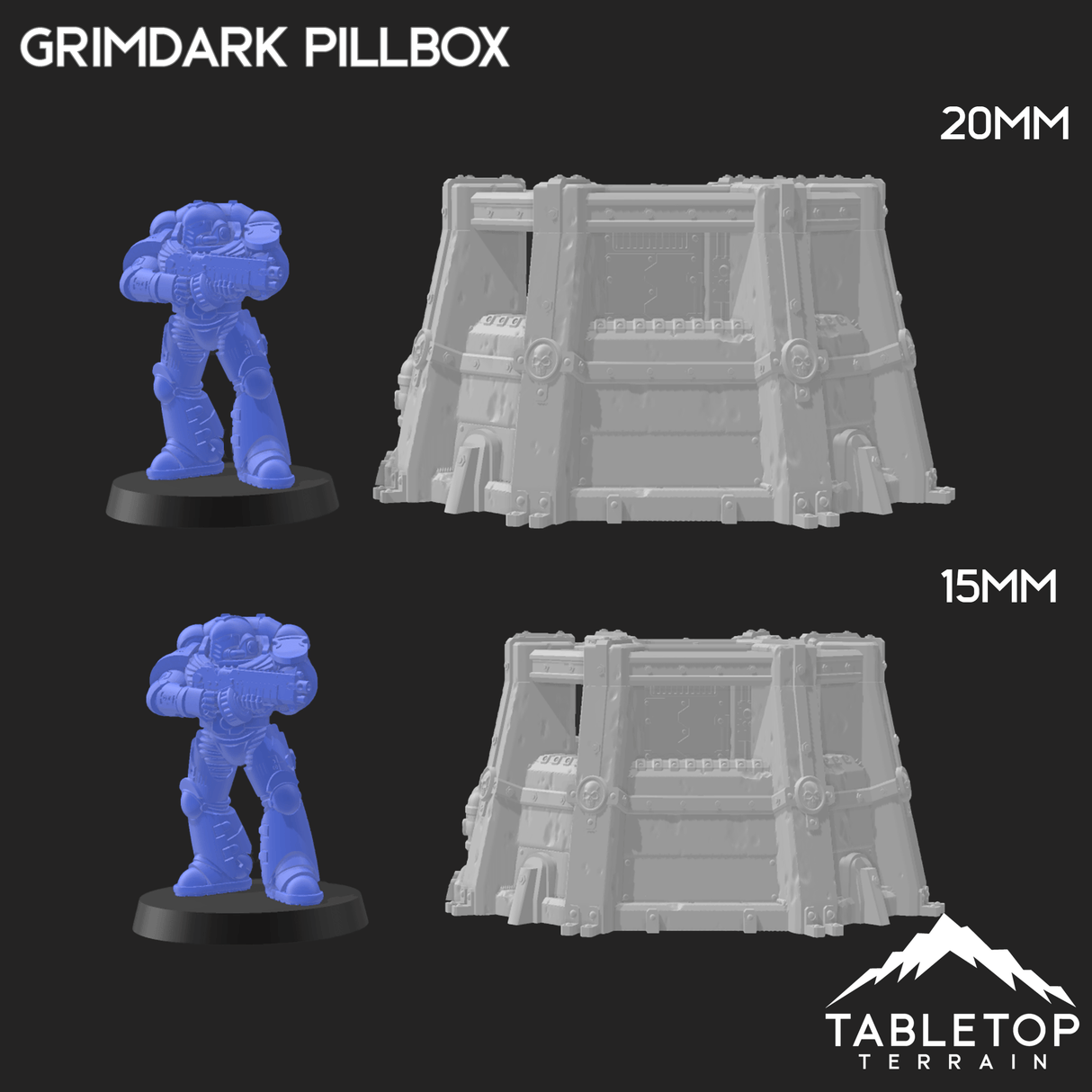 Tabletop Terrain Building Grimdark Pillbox