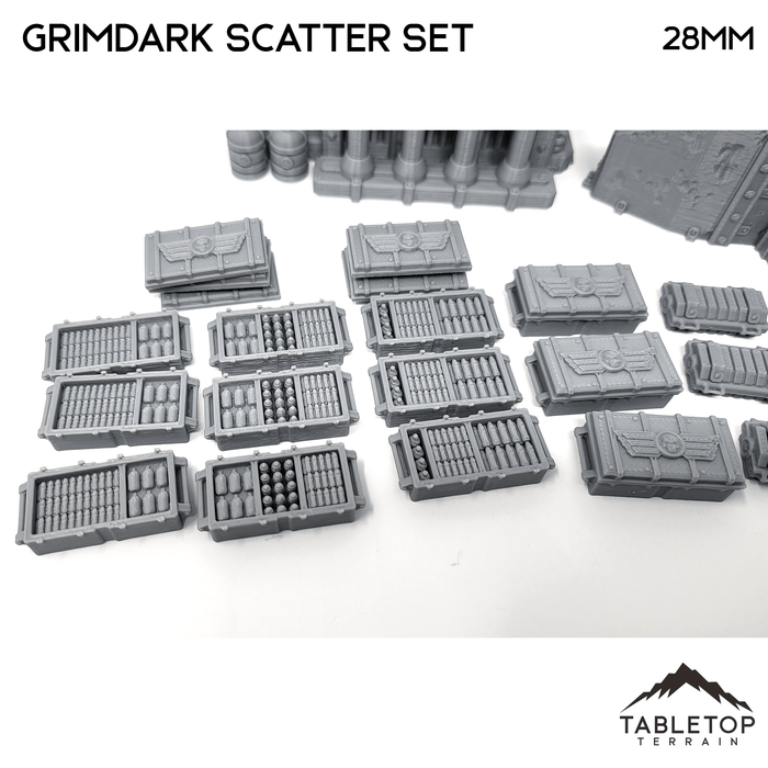 Tabletop Terrain Building Grimdark Scatter Set