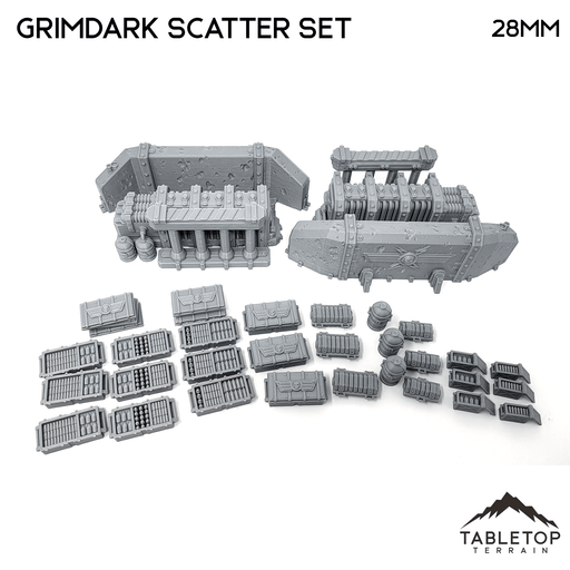 Tabletop Terrain Building Grimdark Scatter Set