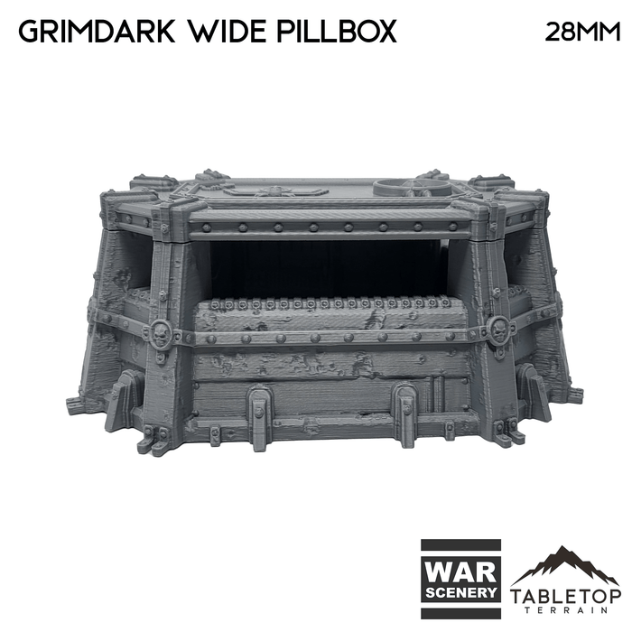 Tabletop Terrain Building Grimdark Wide Pillbox