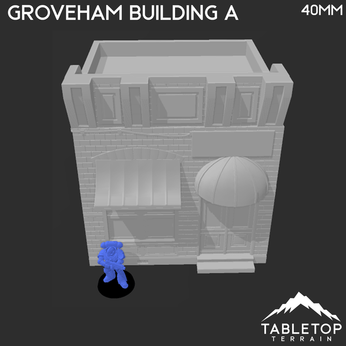 Tabletop Terrain Building Groveham Building A - Marvel Crisis Protocol Building