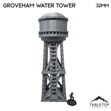 Tabletop Terrain Building Groveham Water Tower - Marvel Crisis Protocol Building