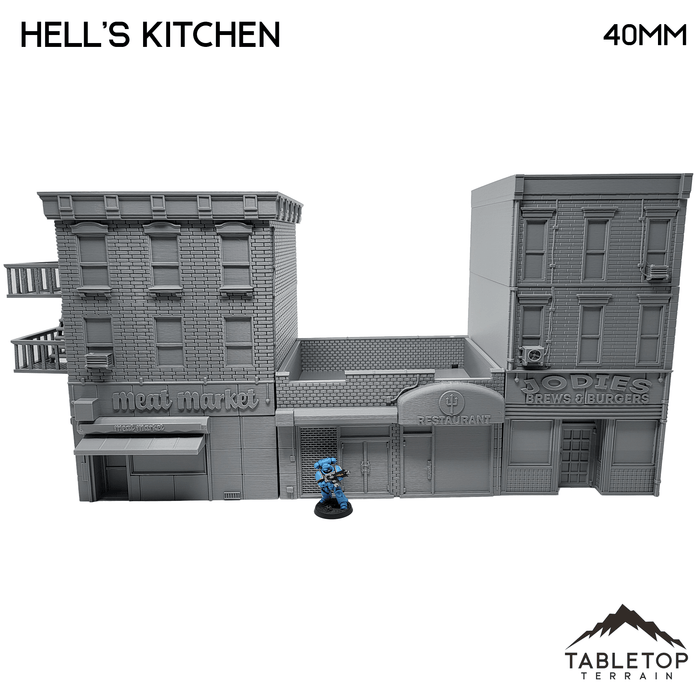 Tabletop Terrain Building Hell's Kitchen City Block - Marvel Crisis Protocol Building Tabletop Terrain