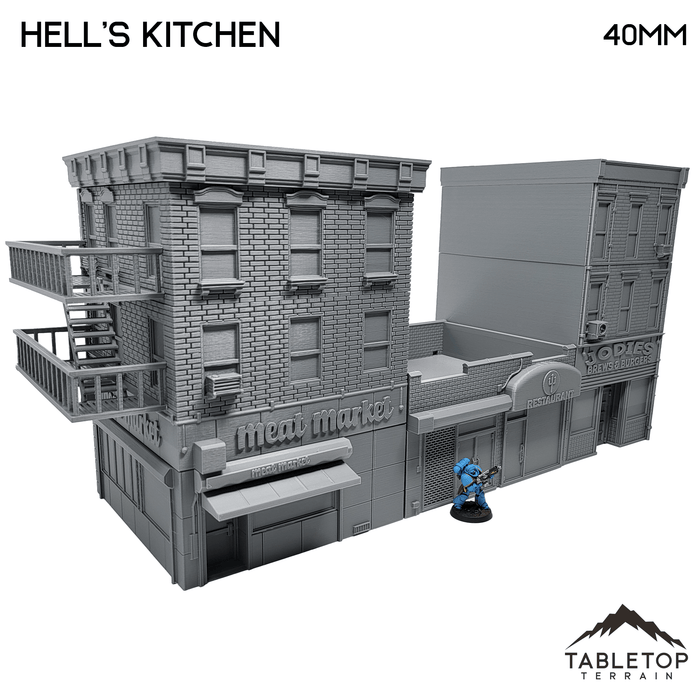 Tabletop Terrain Building Hell's Kitchen City Block - Marvel Crisis Protocol Building Tabletop Terrain