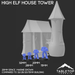 Tabletop Terrain Building High Elf House Tower - Elven Fantasy Building