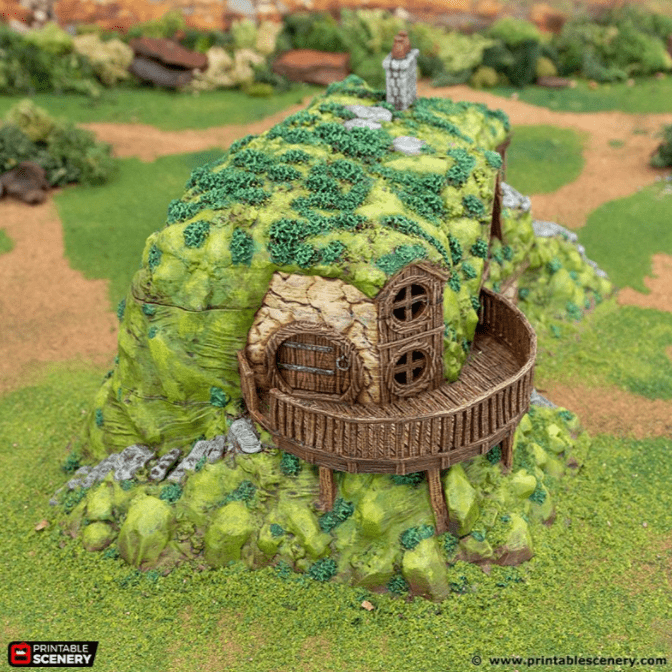 Tabletop Terrain Building Hillock Homestead - Rise of the Halflings - Fantasy Building