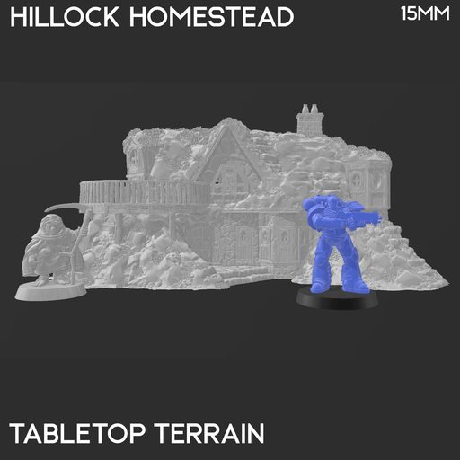 Tabletop Terrain Building Hillock Homestead - Rise of the Halflings - Fantasy Building Tabletop Terrain