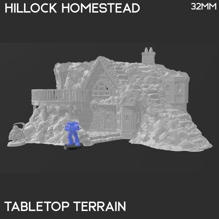 Tabletop Terrain Building Hillock Homestead - Rise of the Halflings - Fantasy Building