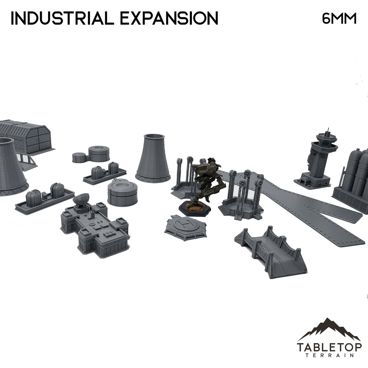 Tabletop Terrain Building Industrial Expansion - 6mm terrain