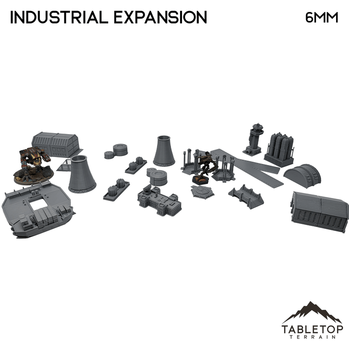 Tabletop Terrain Building Industrial Expansion - 6mm terrain