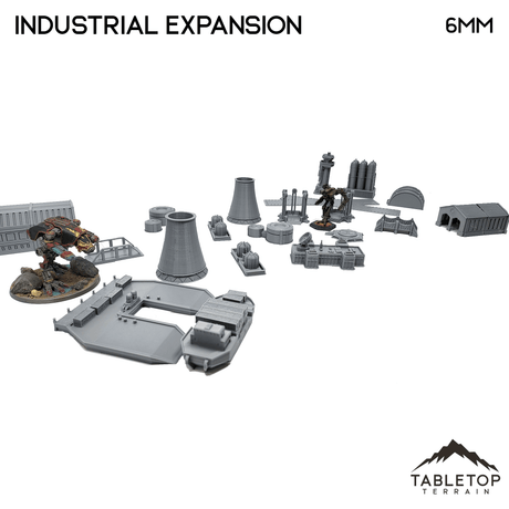 Tabletop Terrain Building Industrial Expansion - 6mm terrain