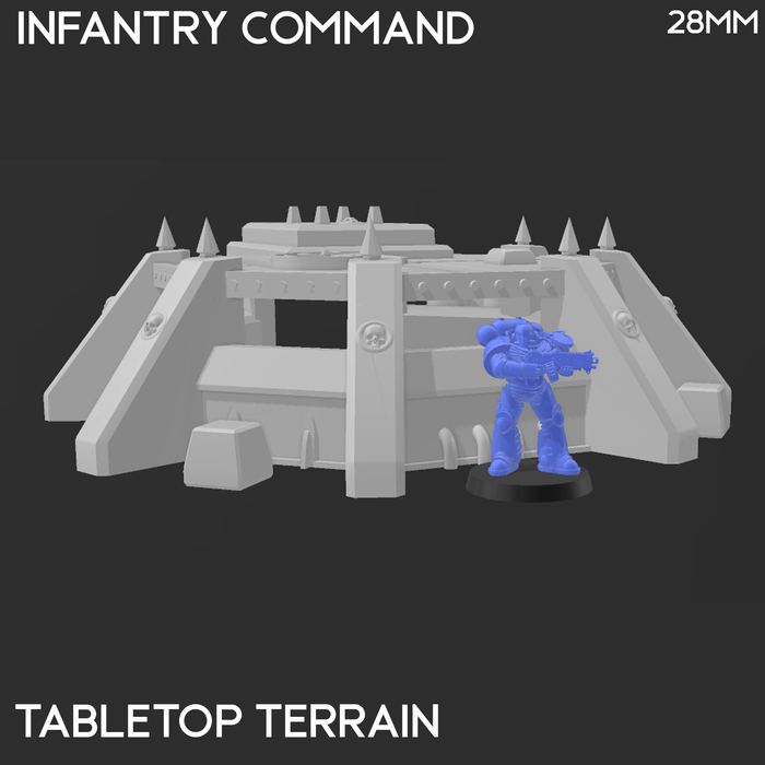 Tabletop Terrain Building Infantry Command - 40k Terrain